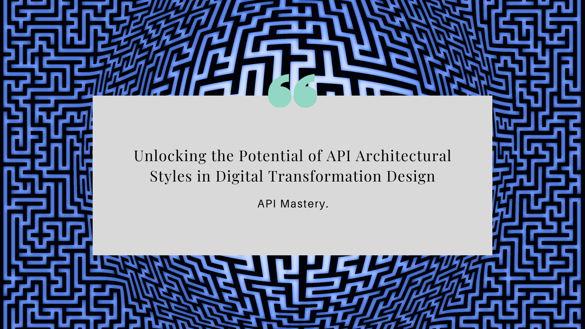 API Architectures